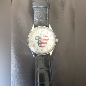 Disney Time Works Retired Rare Patriotic Mickey Mouse Watch